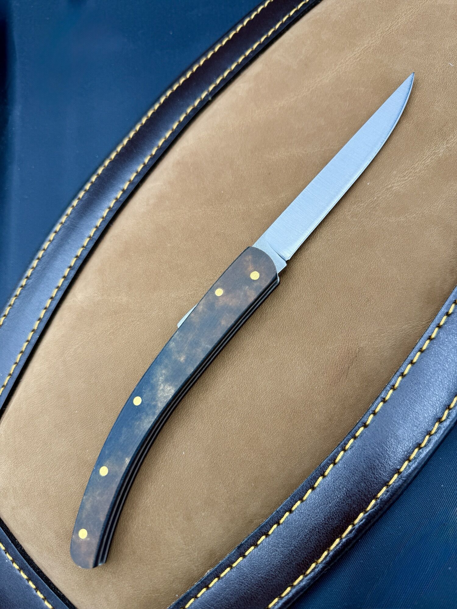 KAM KNIFE | K-20 | 4034 & Micarta - Backlock – Bild 3