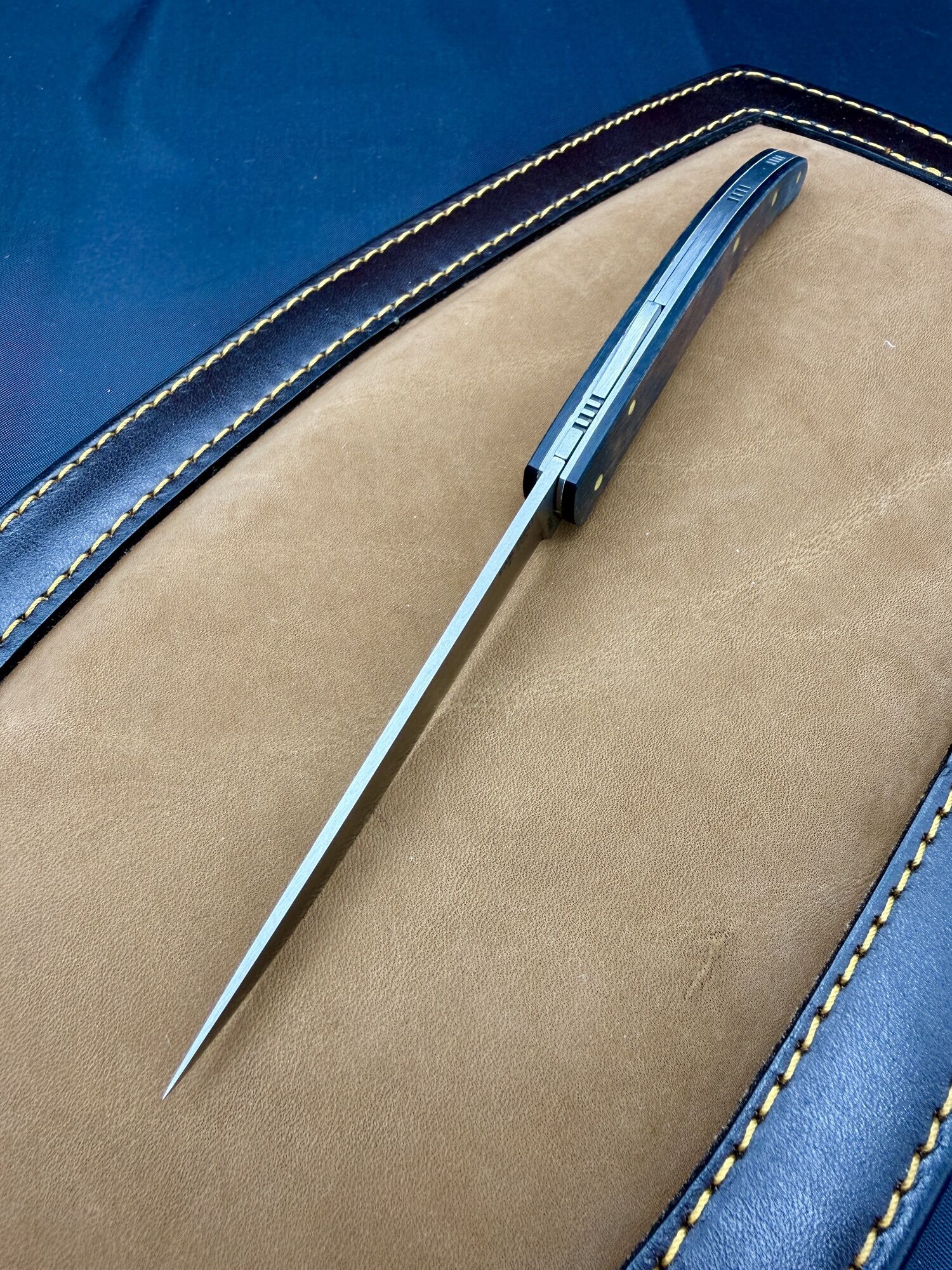 KAM KNIFE | K-20 | 4034 & Micarta - Backlock – Bild 4