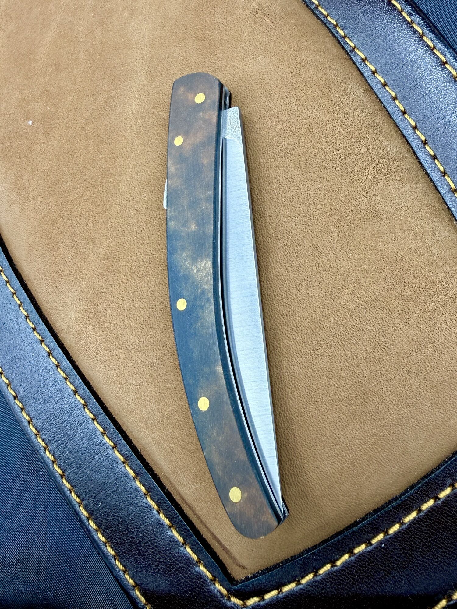 KAM KNIFE | K-20 | 4034 & Micarta - Backlock – Bild 7