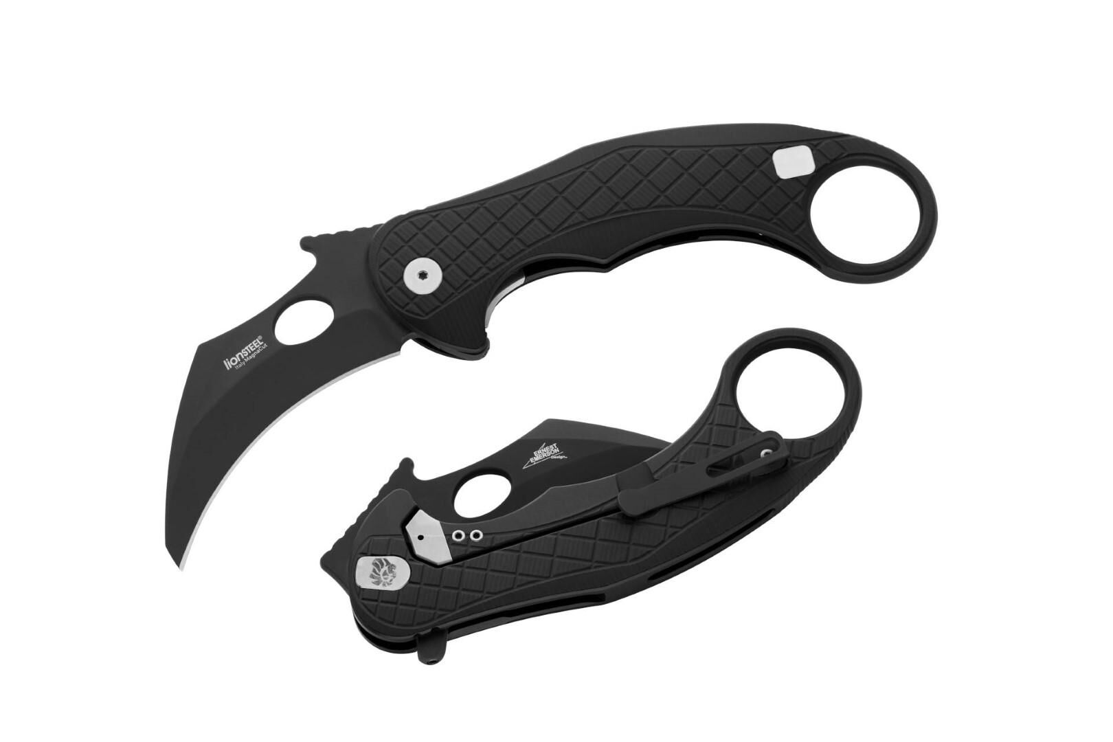 LionSteel L.E.One - Black / Black - CPM MagnaCut - collaboration with Emerson Design