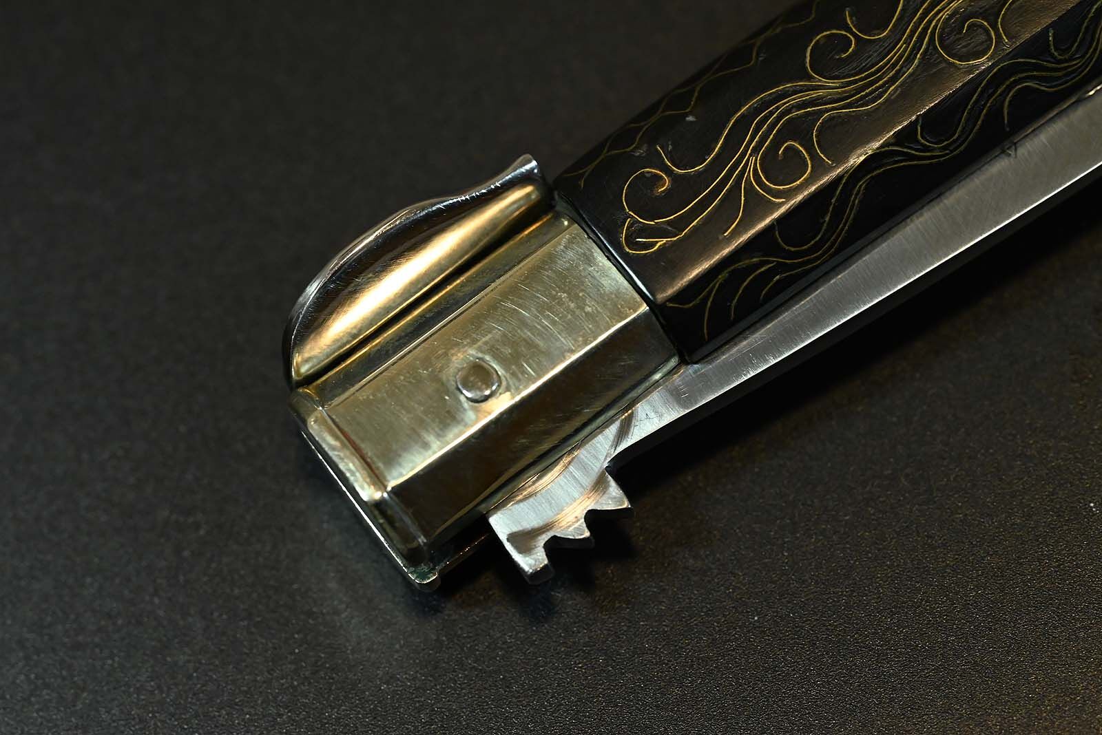 L'Artigiano Scarperia "HISTORIC AVIGLIANO CROSSBOW KNIFE" - C70 / Büffelhorn - 100 % Custom Handmade in Scarperia Italy – Bild 5