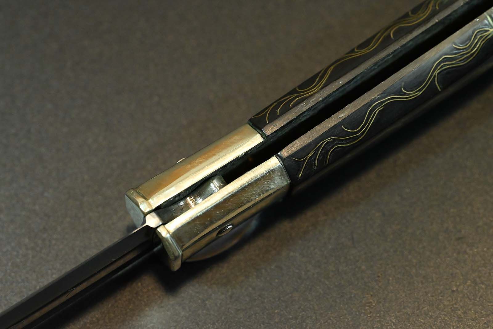 L'Artigiano Scarperia "HISTORIC AVIGLIANO CROSSBOW KNIFE" - C70 / Büffelhorn - 100 % Custom Handmade in Scarperia Italy – Bild 15