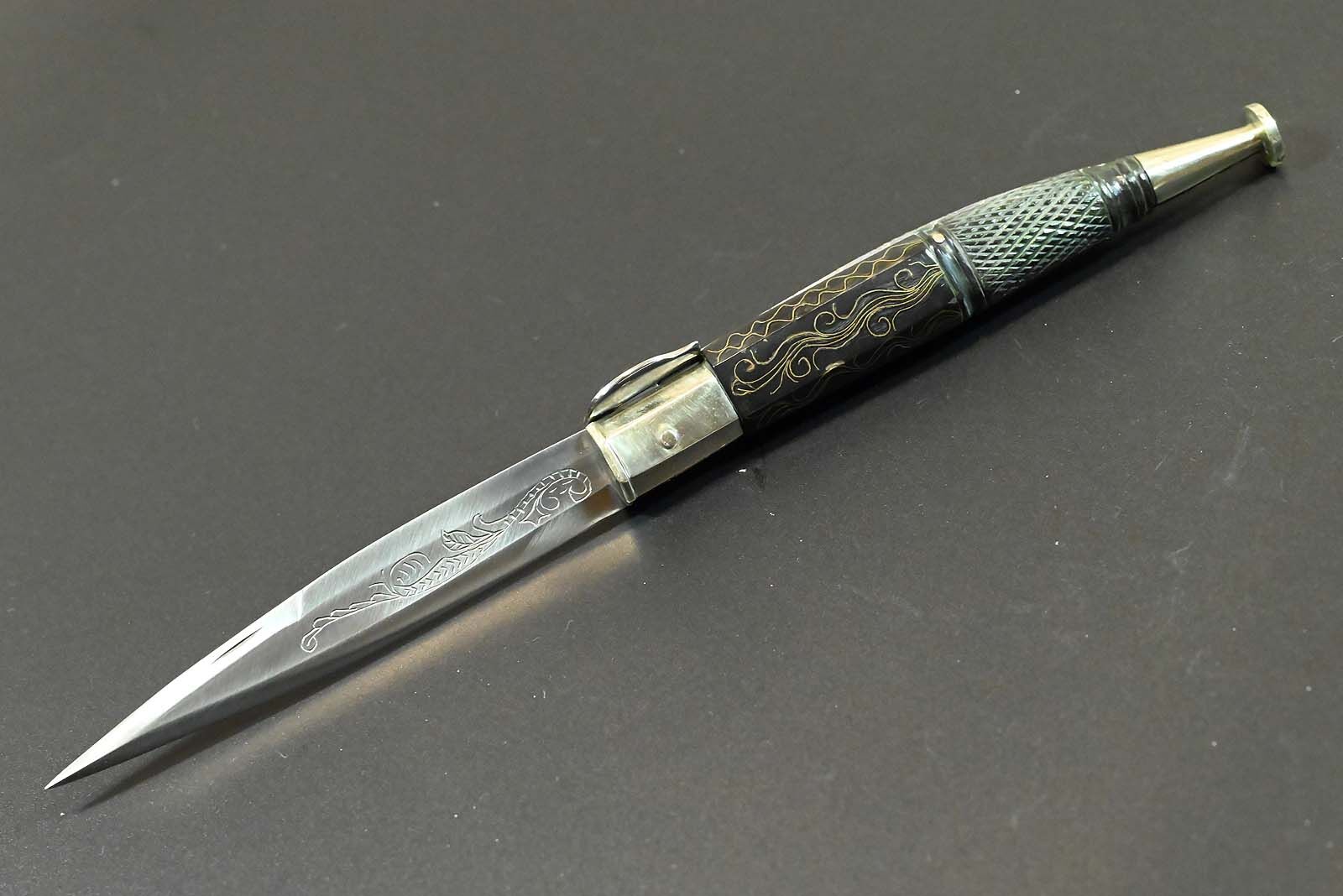 L'Artigiano Scarperia "HISTORIC AVIGLIANO CROSSBOW KNIFE" - C70 / Büffelhorn - 100 % Custom Handmade in Scarperia Italy – Bild 17