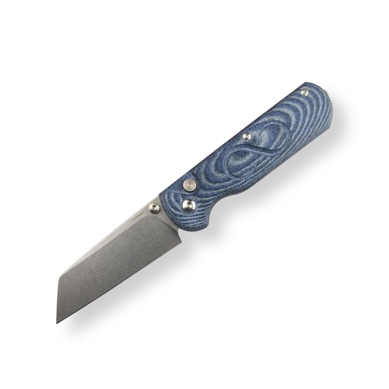 Straight Line EDC | ROX | Denim Canvas Micarta - M390