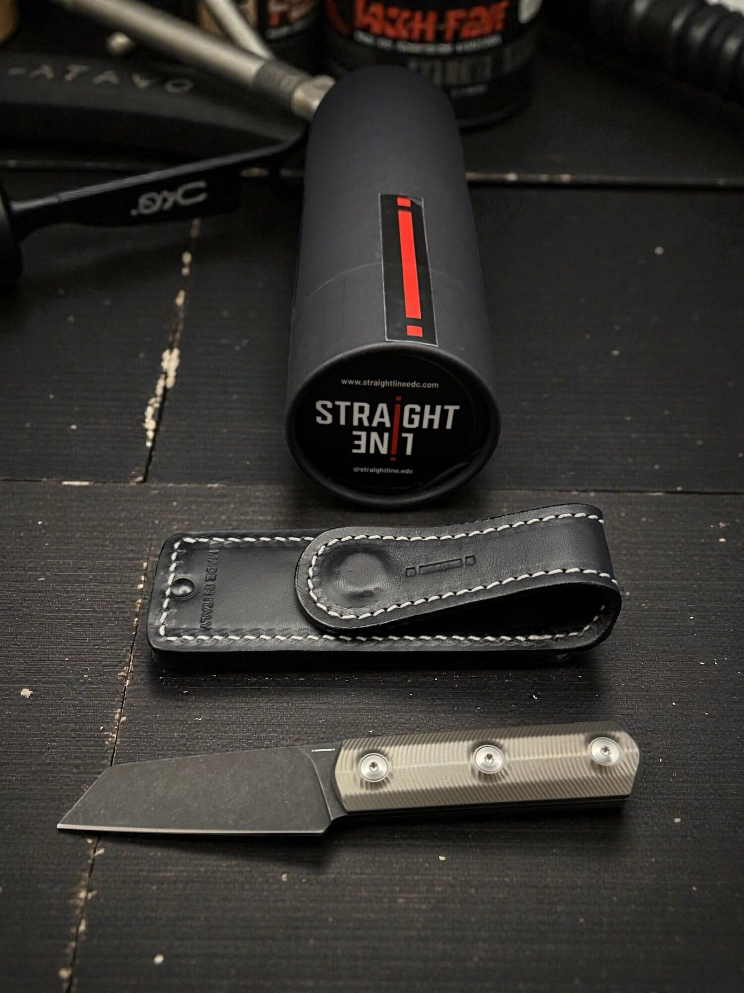 Straight Line EDC | ERNY | Black PVD M390 /Titanium-bronze - Designed by Igor Bortolussi - Image 3