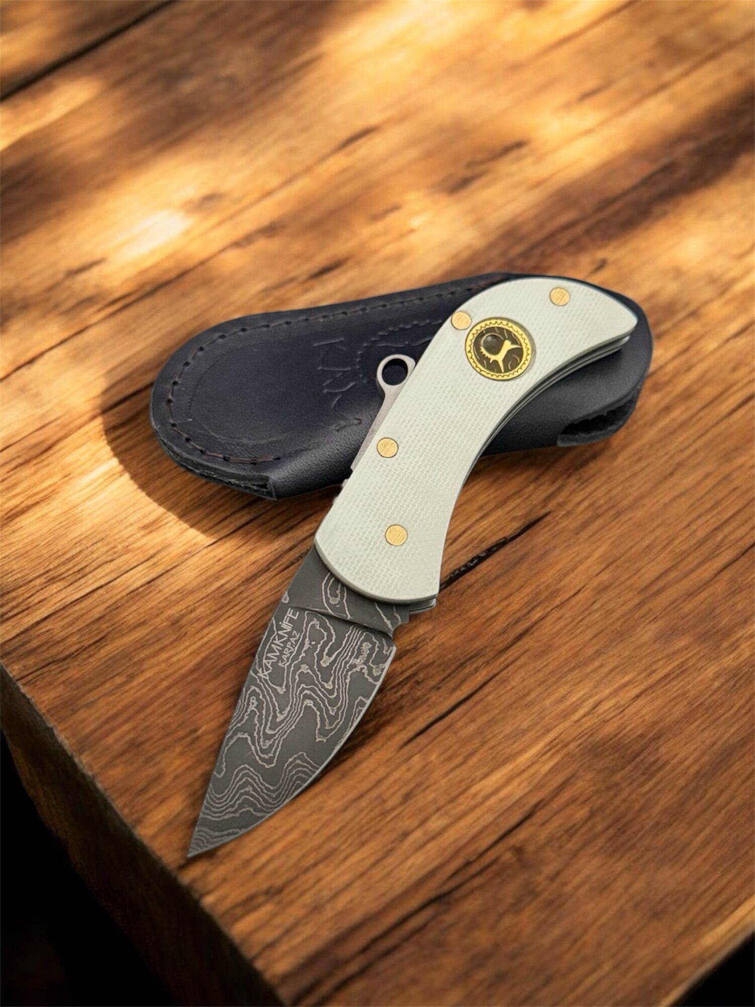 KAM KNIFE | MODEL KARPAZ DAMAST | Damast & G10 – Bild 2
