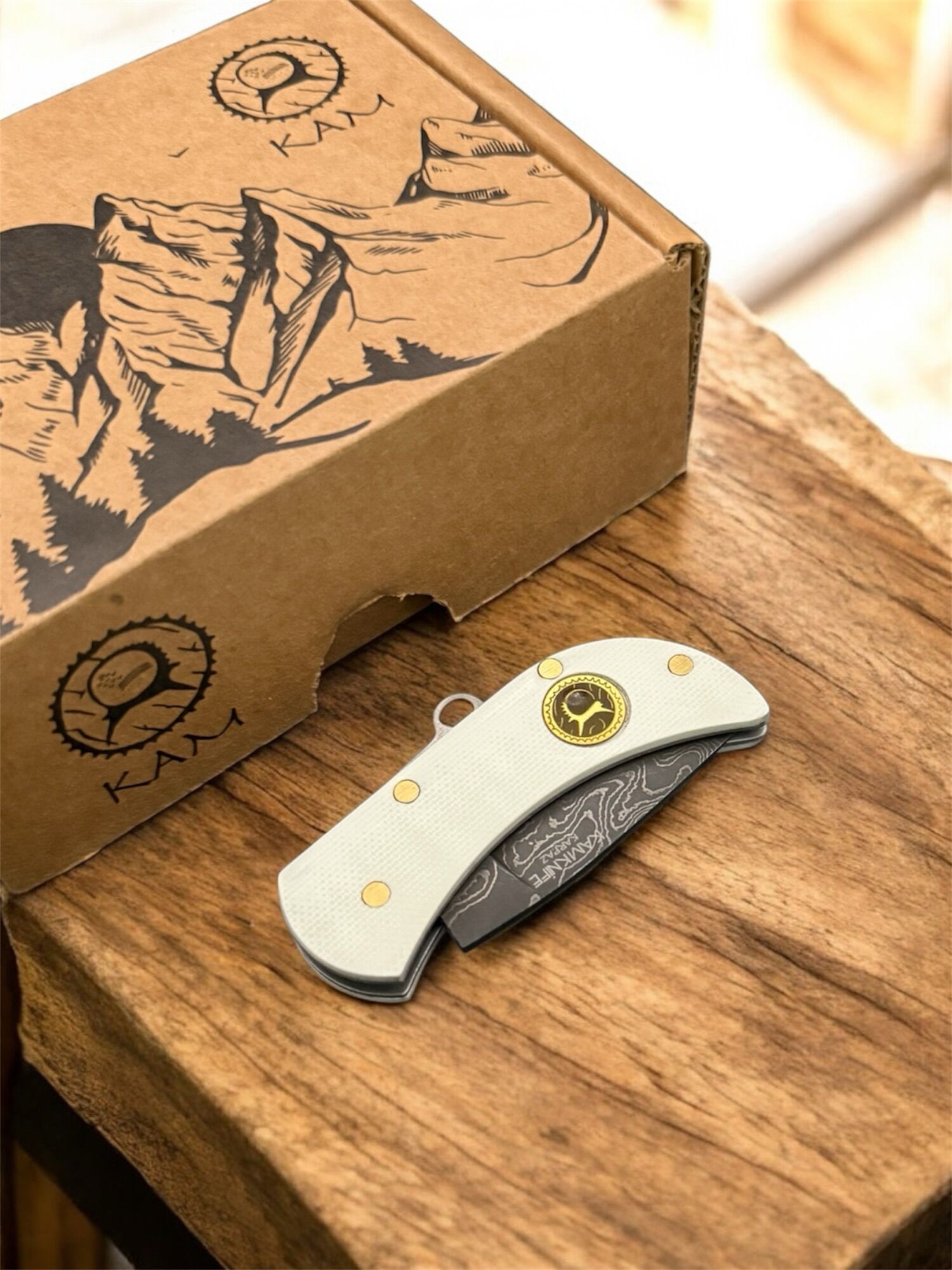 KAM KNIFE | MODEL KARPAZ DAMAST | Damast & G10 – Bild 5