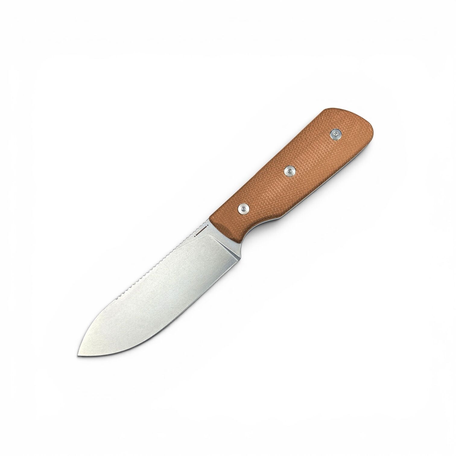 Straight Line EDC | BIGGER DIGGER | 14C28N / Natural Canvas Micarta