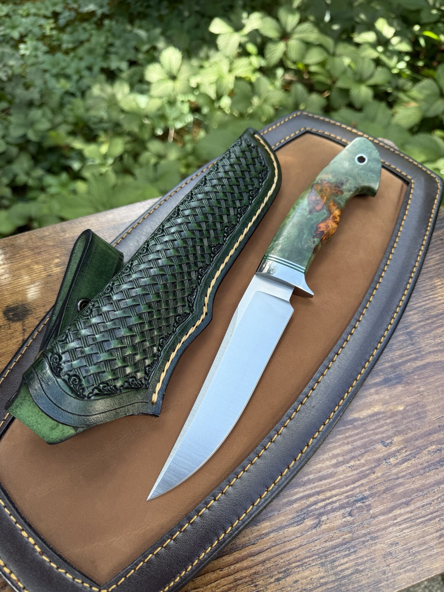 Tokaba Knives Türkiye - Custom Modell - BM390MC / Amboyna Wood (#27) – Bild 2
