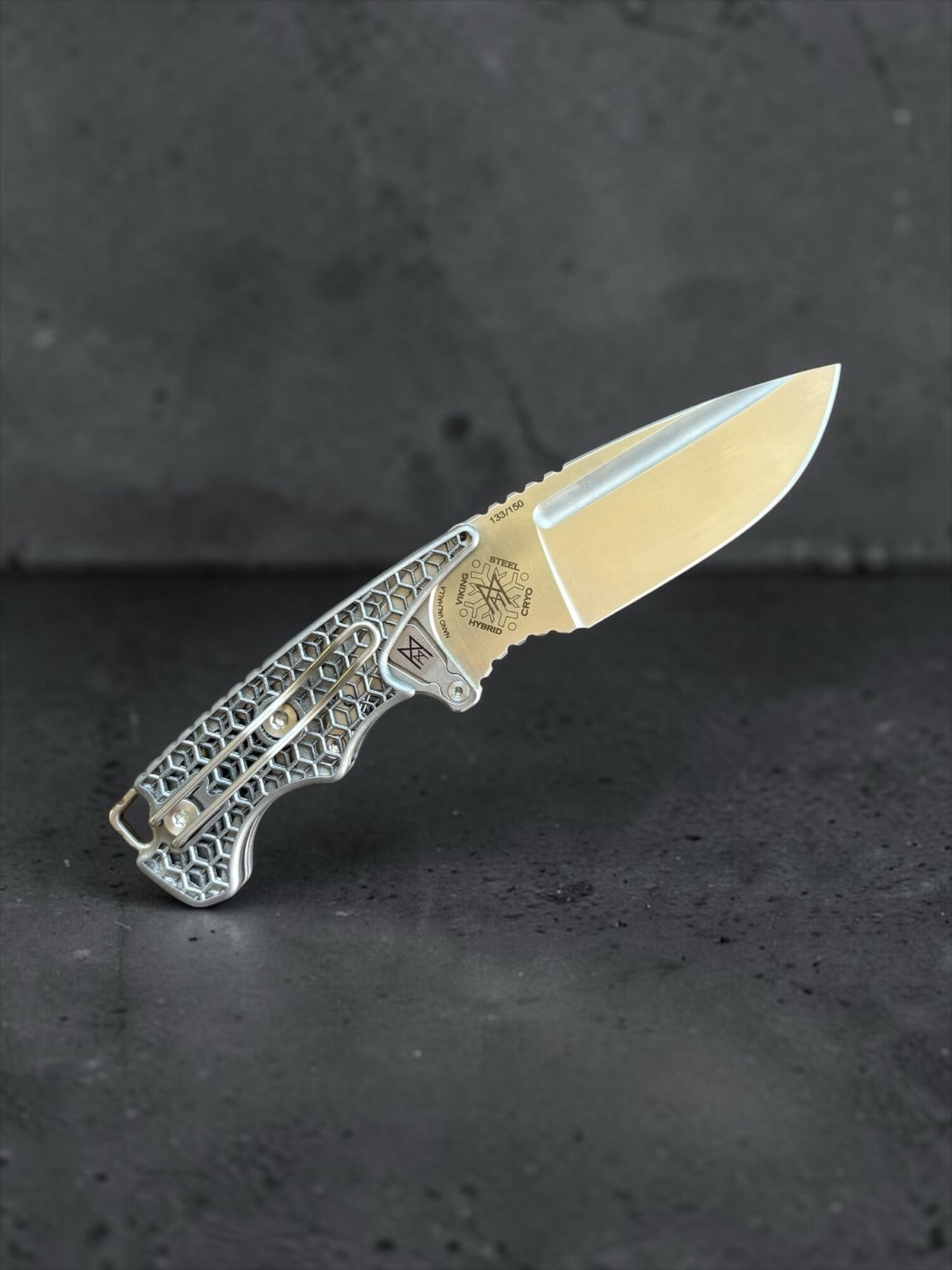 Midgards-Messer | NANO VALHALLA DROPPOINT | TITAN DRUCK / Hybrid Cryo - Limitiert xx/150 – Bild 6