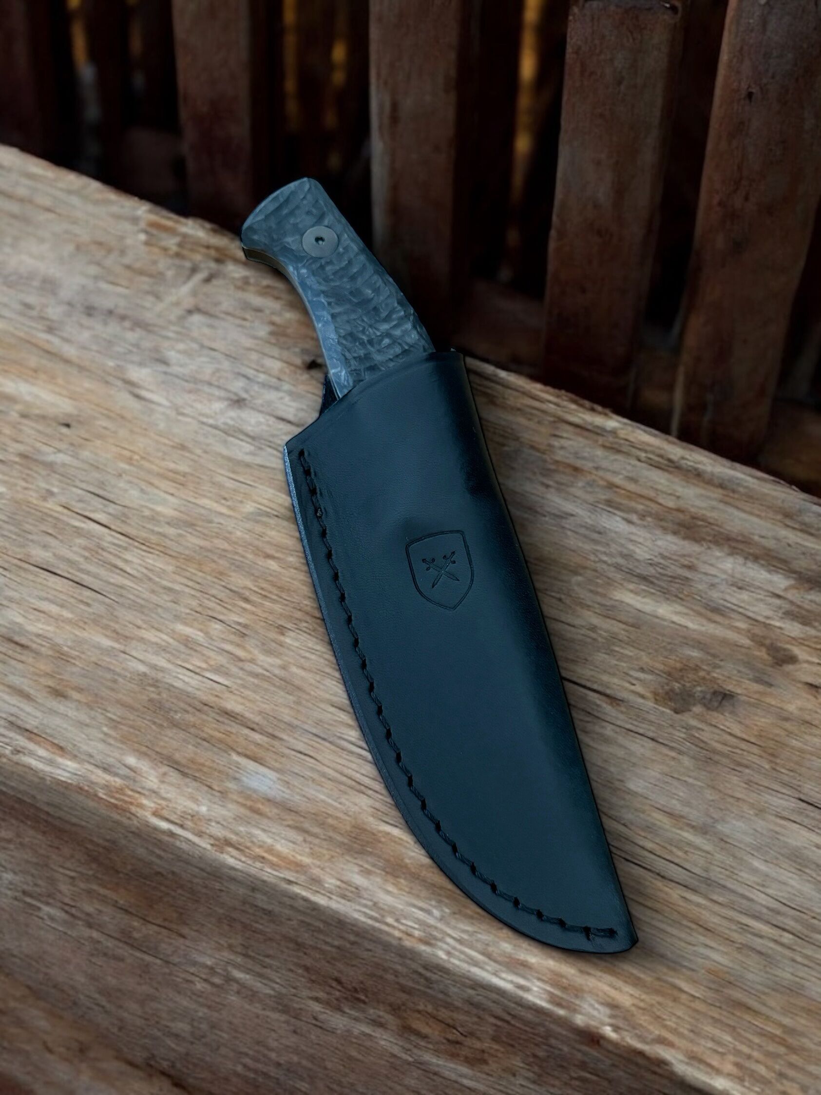 Fox Knives | EASTBULL | Fixed, Elmax PVD SW, Carbon Dark