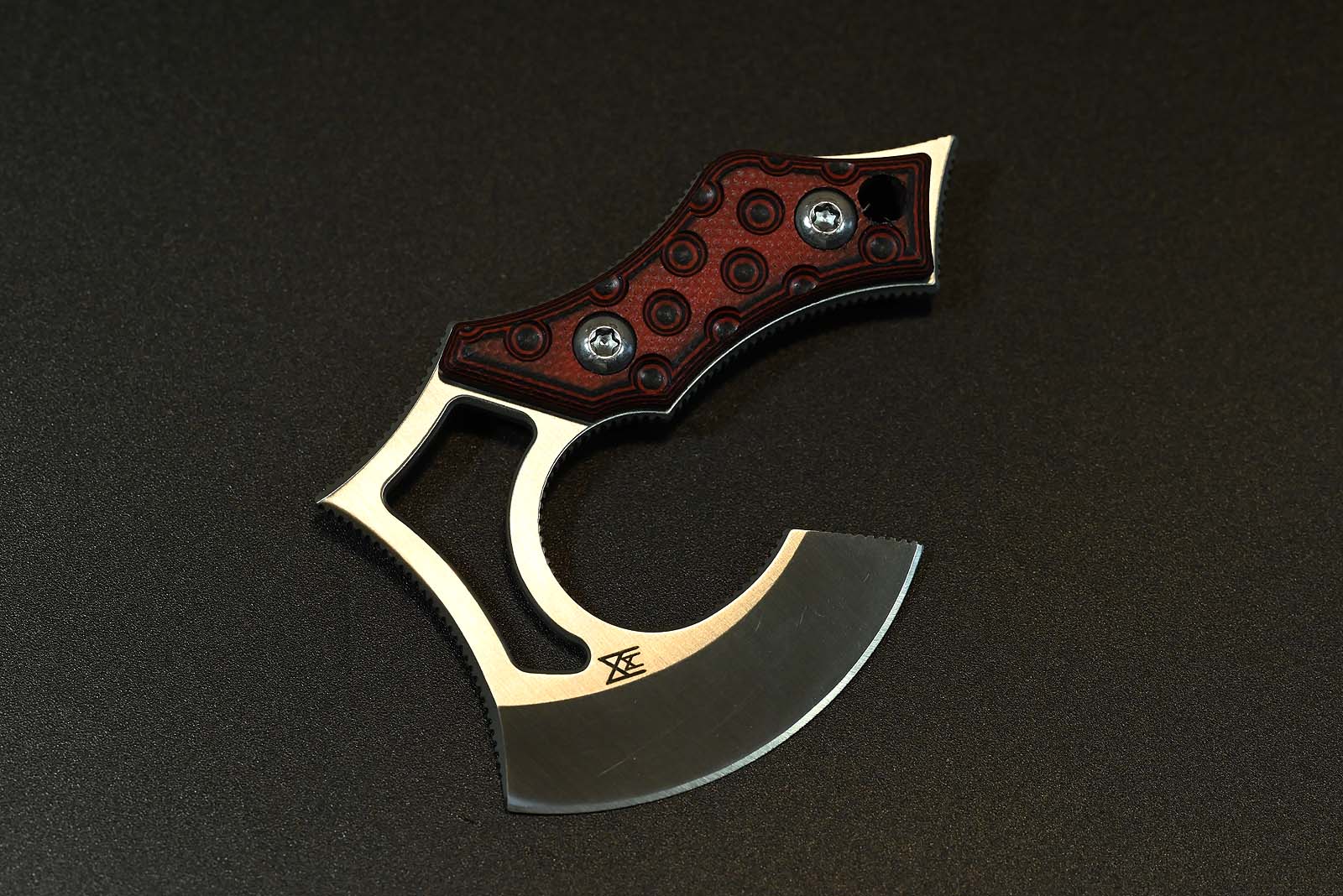 Midgards-Messer EDC NORI NANO V2 G10 red Mini Axe Böhler N690 - Image 5