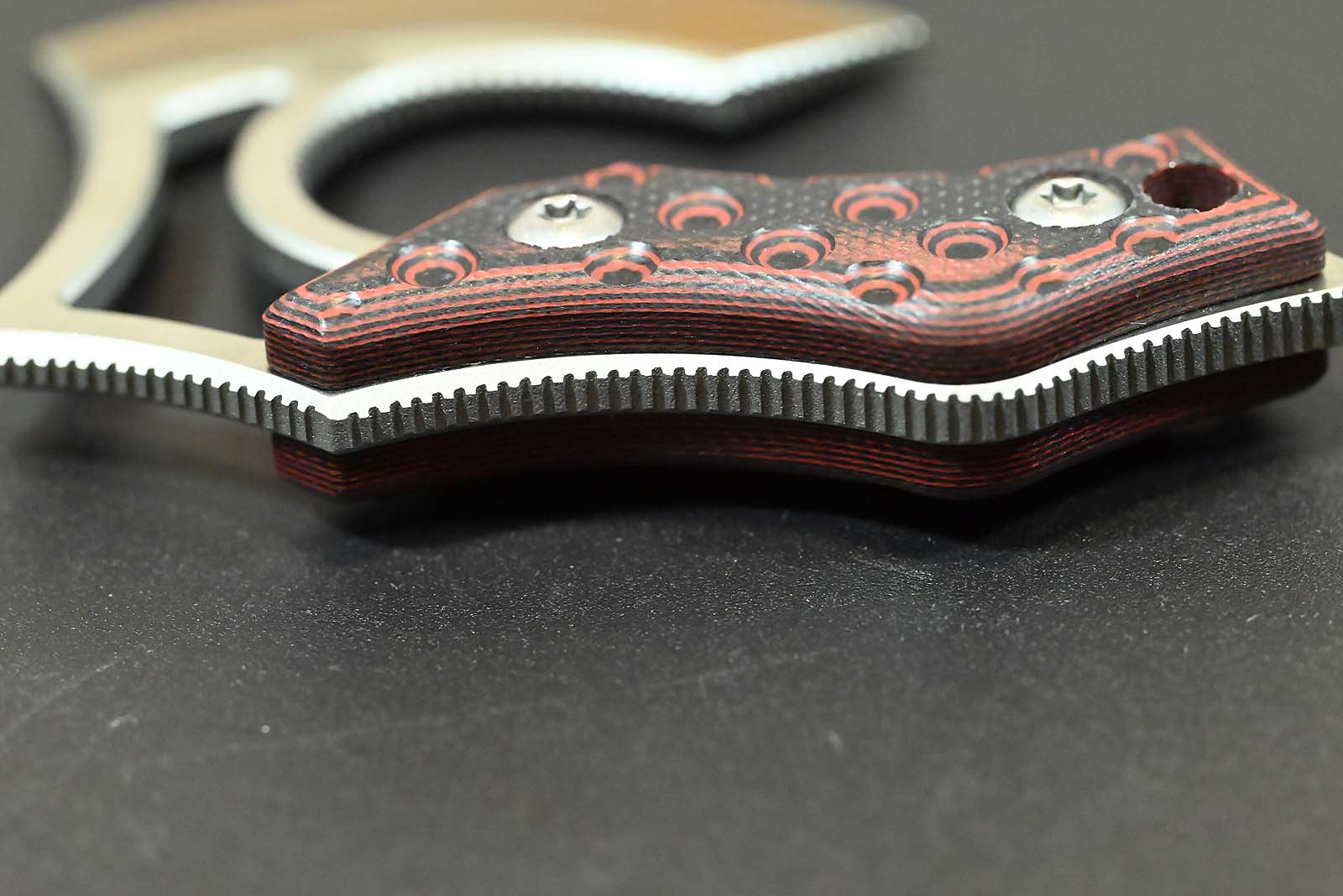 Midgards-Messer EDC NORI NANO V2 G10 red Mini Axe Böhler N690 - Image 8