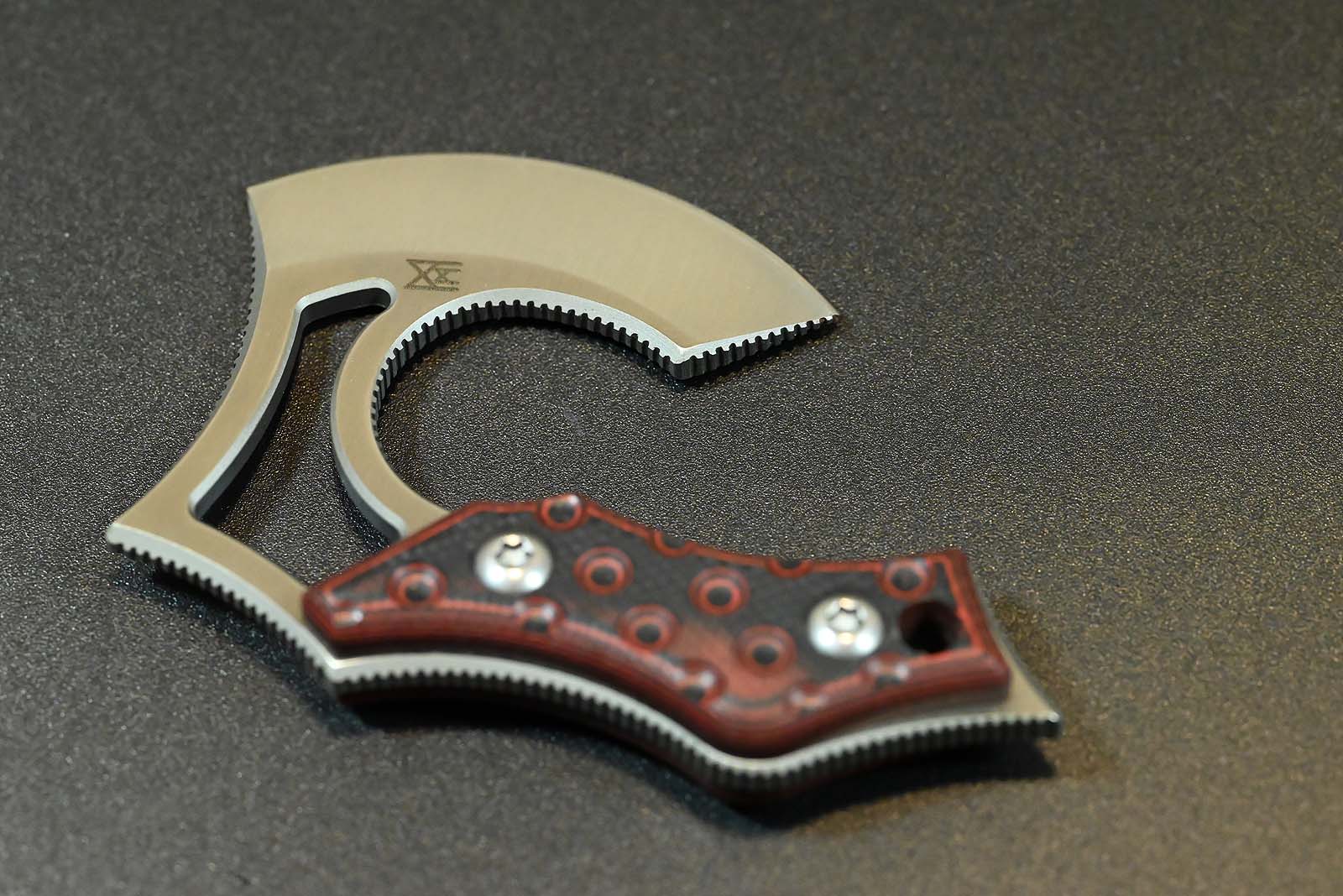 Midgards-Messer EDC NORI NANO V2 G10 red Mini Axe Böhler N690 - Image 10