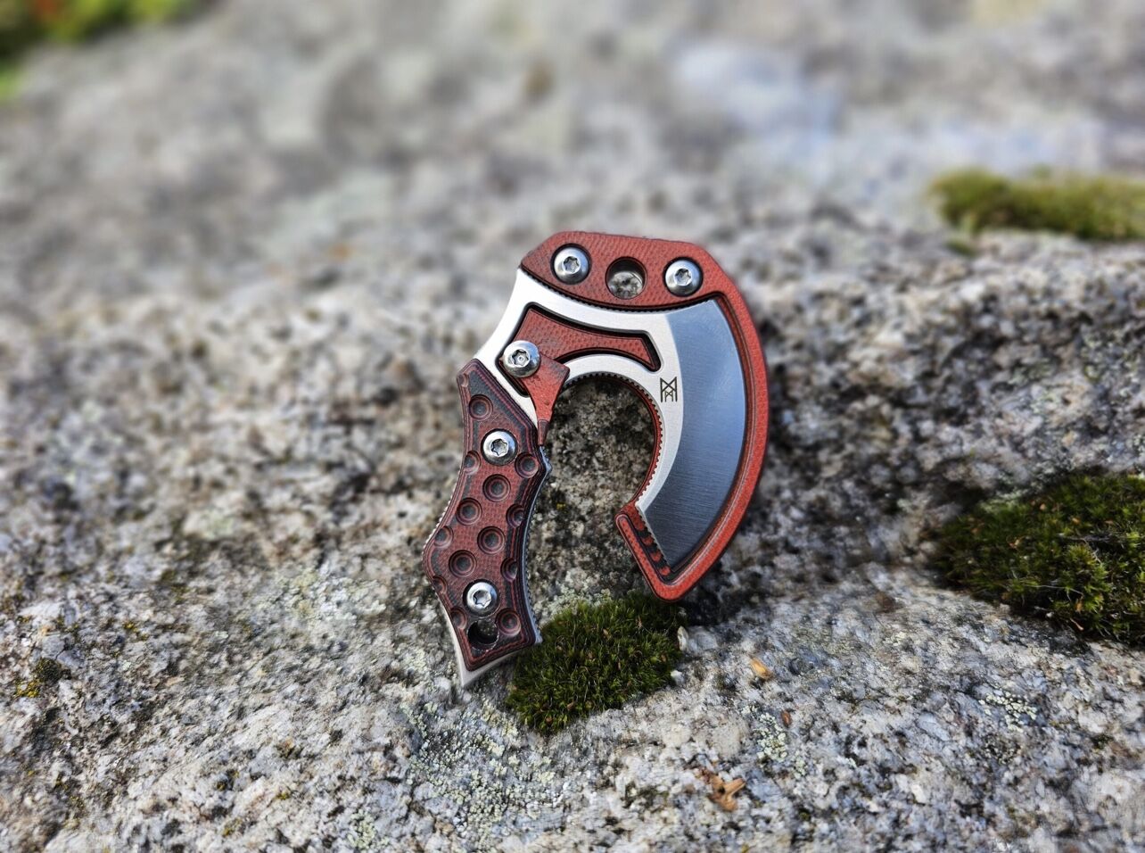 Midgards-Messer EDC NORI NANO V2 G10 red Mini Axe Böhler N690 - Image 26