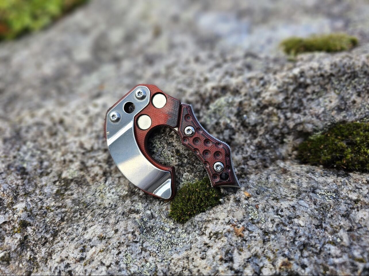 Midgards-Messer EDC NORI NANO V2 G10 red Mini Axe Böhler N690 - Image 23