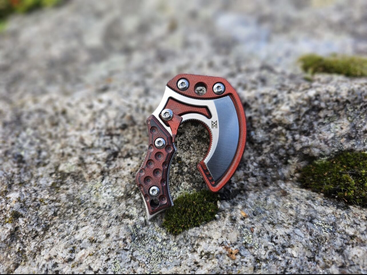 Midgards-Messer EDC NORI NANO V2 G10 red Mini Axe Böhler N690 - Image 22