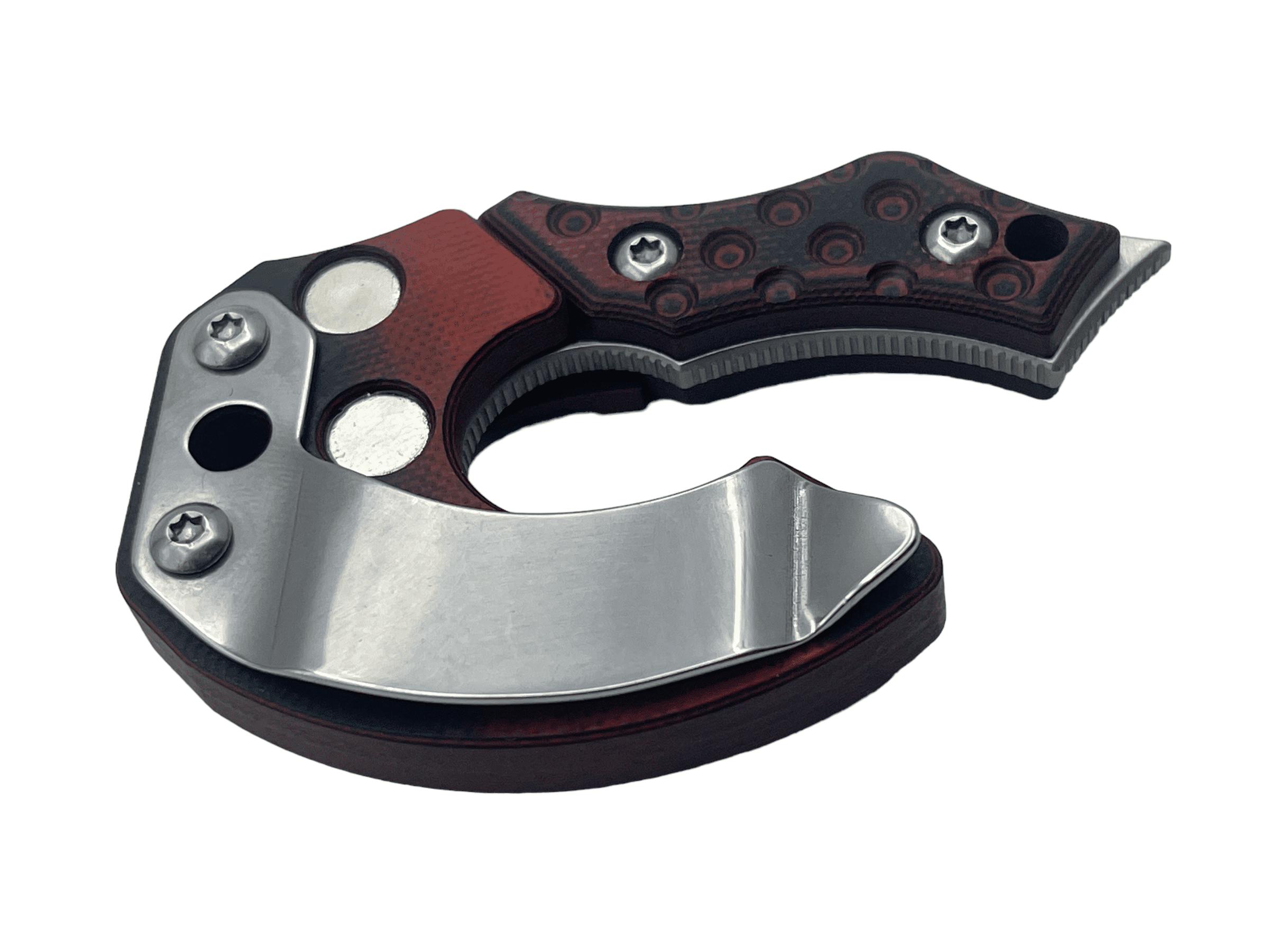 Midgards-Messer EDC NORI NANO V2 G10 red Mini Axe Böhler N690 - Image 20