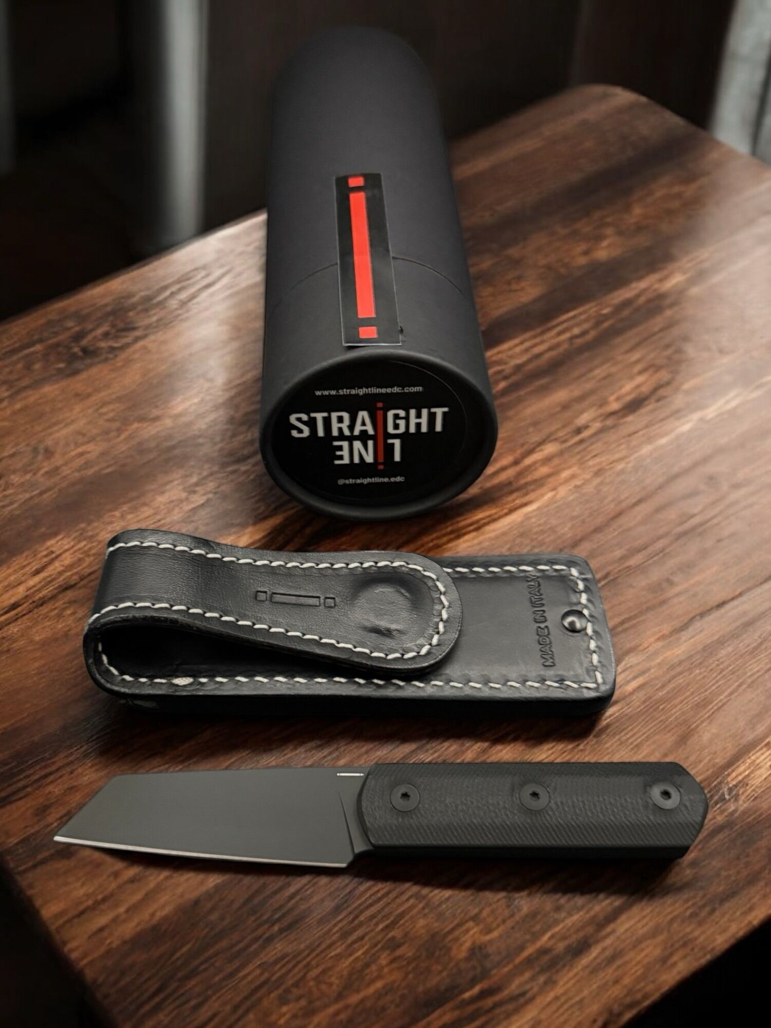 Straight Line EDC | ERNY | Black PVD M390 /G10 Black- Designed by Igor Bortolussi – Bild 3