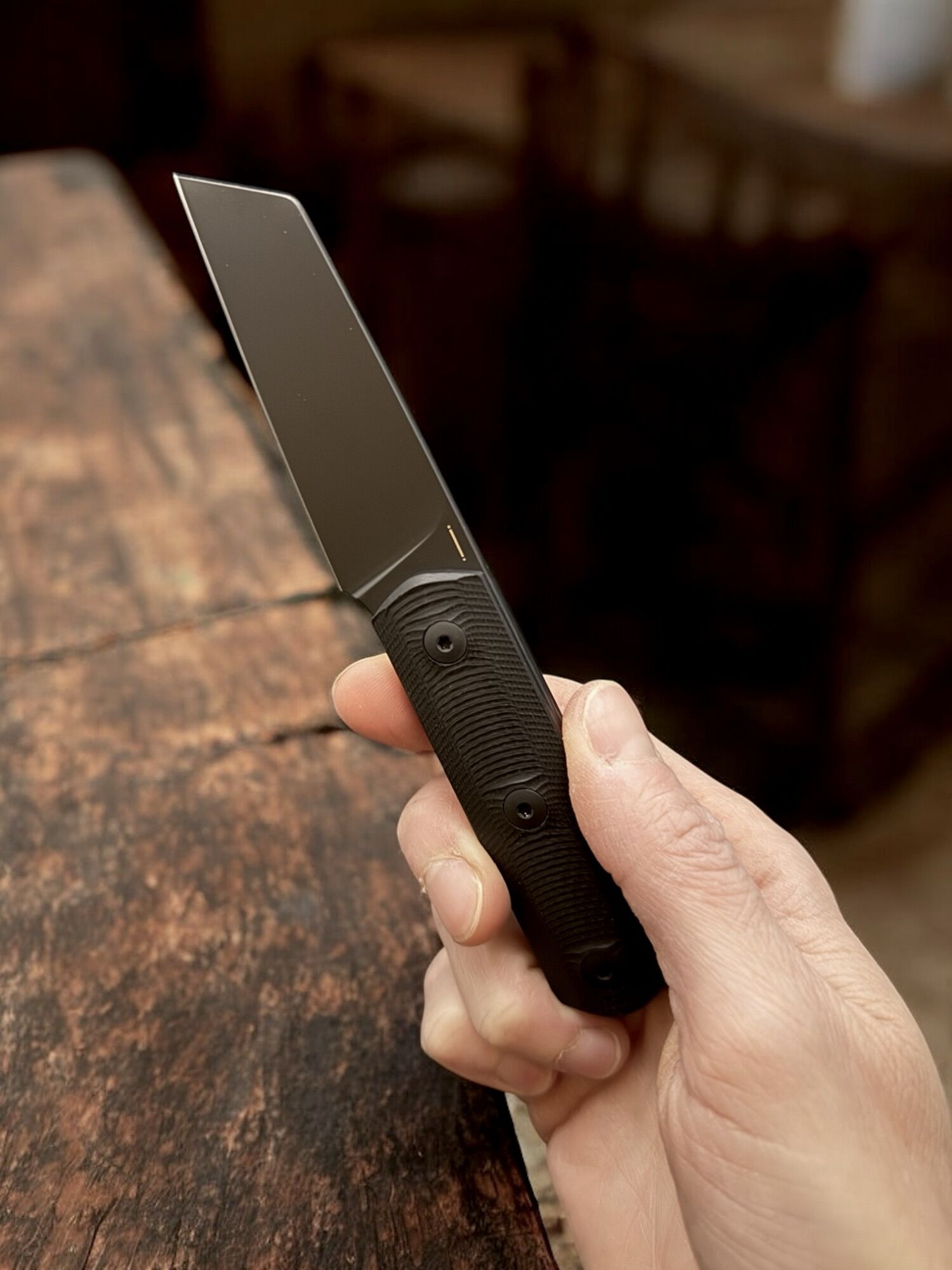 Straight Line EDC | ERNY | Black PVD M390 /G10 Black- Designed by Igor Bortolussi – Bild 6