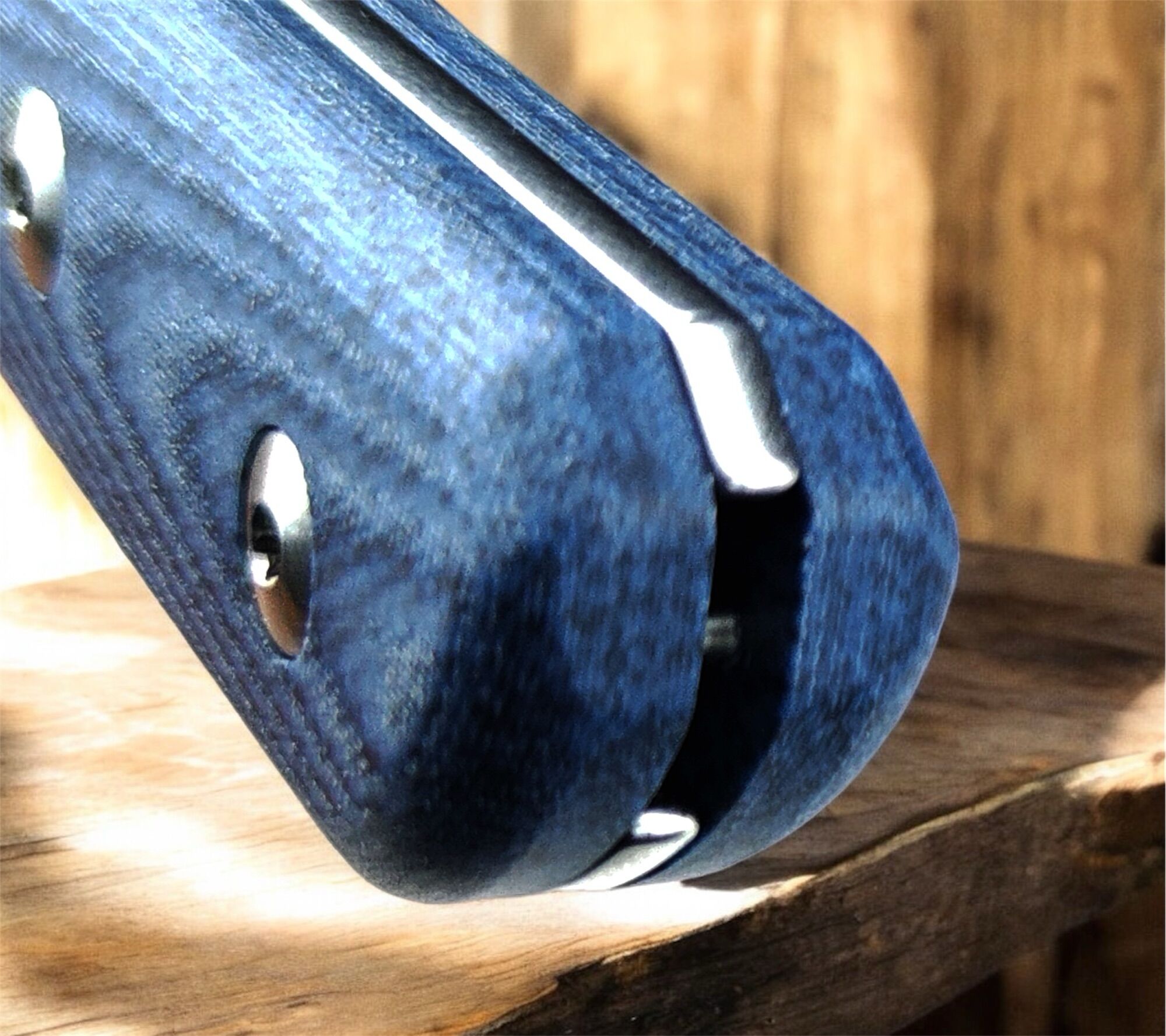 Straight Line EDC | SCORER | Magnacut SW / Denim Canvas Micarta - Designed by Igor Bortolussi – Bild 4