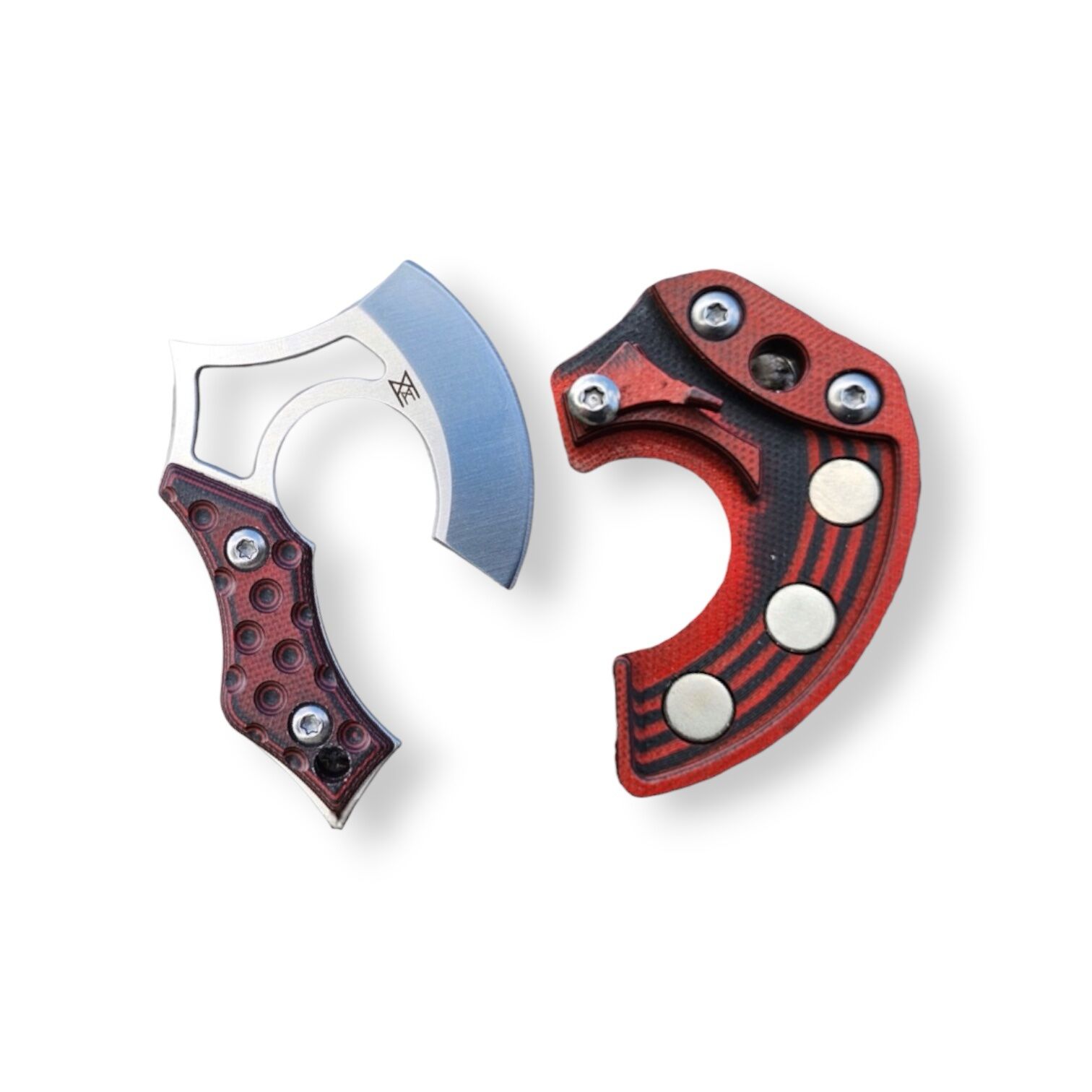 Midgards-Messer EDC NORI NANO V2 G10 red Mini Axe Böhler N690